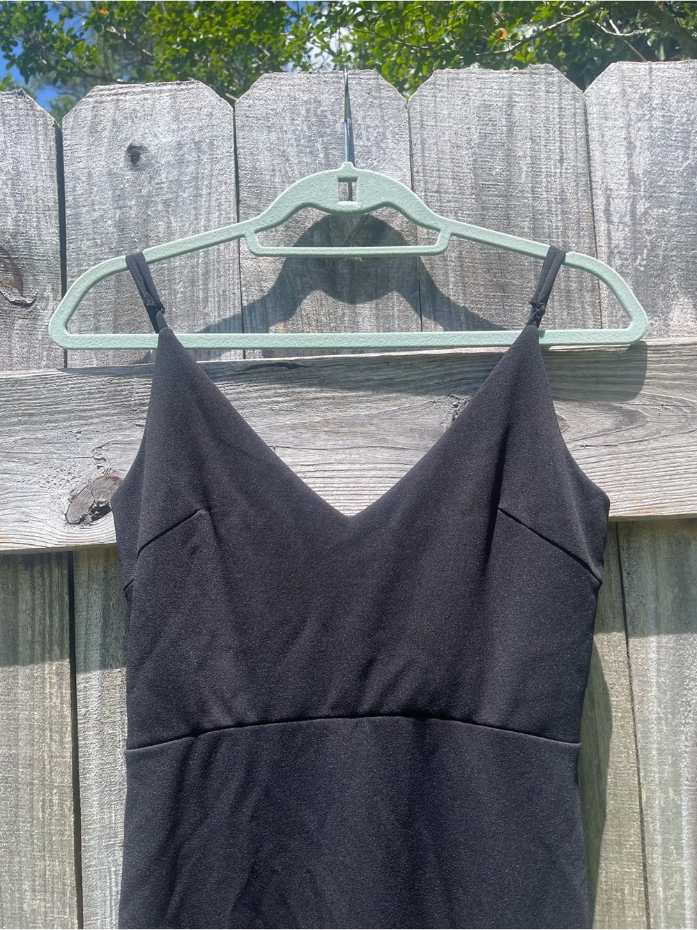 Lulu's Black V-Neck Spaghetti Strap Maxi Dress - Picture 4 of 10